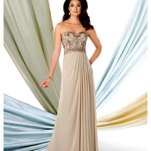Mother Of Taupe Gown Montage by Mon Cheri Size 8